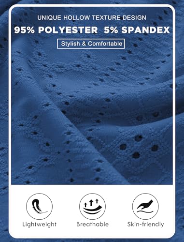 Vssjavun Mens Short Sleeve Button Down Shirts Casual Hollow Out Summer Beach Shirt
