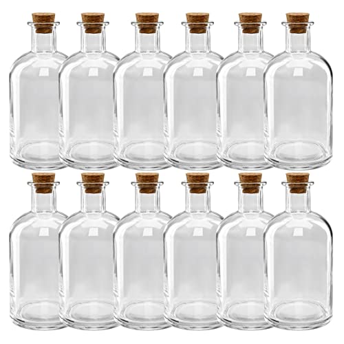 Michaels Bulk - Botella de cristal con corcho (12 unidades, 14,2 cm) Ashland