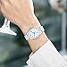 Imagen de KNISKRED Reloj de Fácil Lectura para Mujer con Correa Sólida de Acero Inoxidable Reloj de Vestir para Damas Resistente al Agua