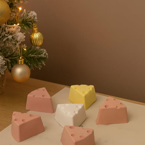 Molde de silicona triangular para queso 6 cavidades miniatura 3