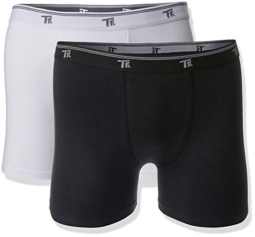 Boxer Kit com 2 Cuecas, Trifil, Masculino, Preto/Branco, EG