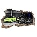 3D Wandtattoo Mauerloch Wandsticker Wandaufkleber Durchbruch Automobile selbstklebend H 60 x B 100 Schlafzimmer Wohnzimmer (WL17)