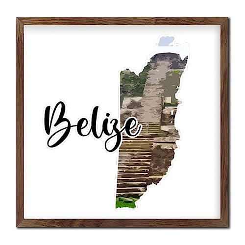 Panneau mural bois Belize 30x30cm pour étagère - 2