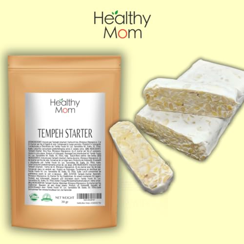 Healthy Mom, Tempeh Starter 70g Impfstoff zur Herstellung von Tempeh, hergestellt in Indonesien