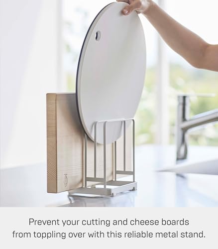 Soporte para tablas de cortar Yamazaki Home Tower blanco acero miniatura 3