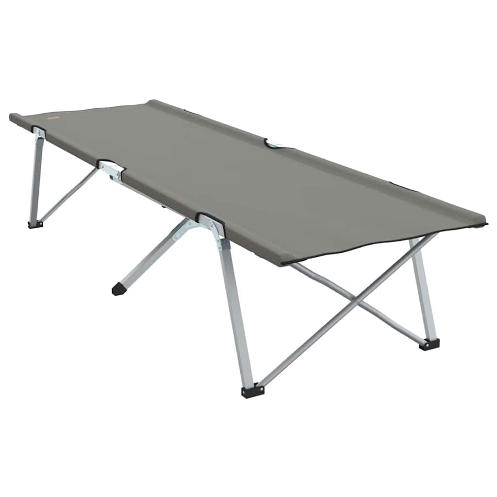 Klapp Schlafbett Campingbett faltbar grau 194 x 62,5 x 42,5 cm Stahlrahmen leicht tragbar kompakt für Outdoor Garten Festival Notfall Übernachtung Erwachsene Kinder bequem