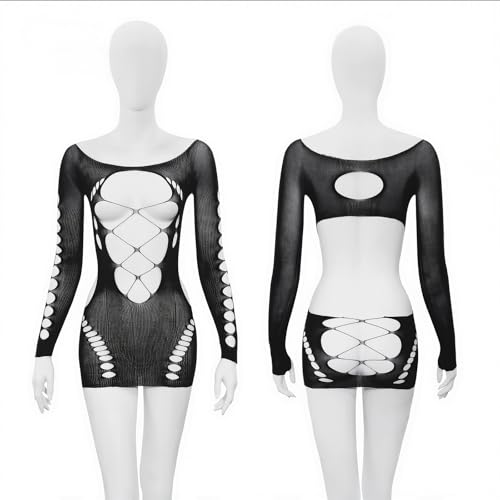 [REPROMGO] ボディストッキング セクシーランジェリー 過激 変態 sm セクシー エッチ エロ 胸が露出 コスプレ 誘惑 全身網タイツ アダルトグッズ 透け レディース ランジェリー 網タイツ 下着 - 画像6