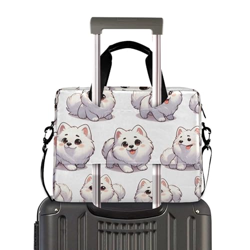 Maletín para portátil con estampado de cachorros Samoyed 13-15.6" miniatura 3