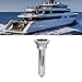 Septpenta Marine Telescopic Rod Cup Holder, 2 in 1 Dual Function, 280 mm Stainless Steel Rod Holder for All Watercrafts (15 Degrees)