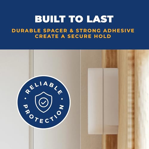 Image of Adhesive Replacement Tape & Sensor Risers for Simplisafe | I24 Magnet Adhesives and 12 Simplisafe Contact Sensor Spacers - Complete Sensor Installation Solution [Device /Magnet NOT Included]