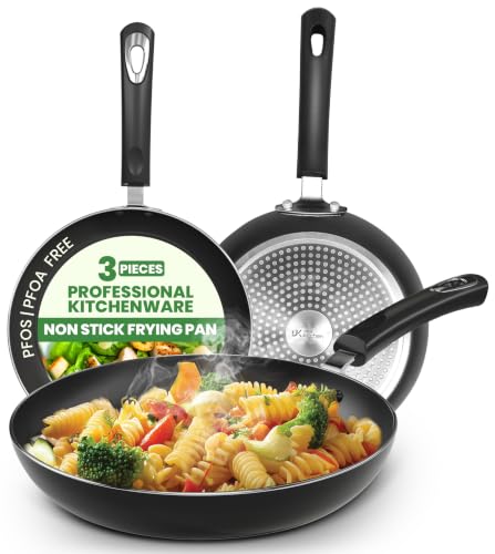 Utopia Kitchen Nonstick Cookware 3 Piece Omelette Pan Skille...