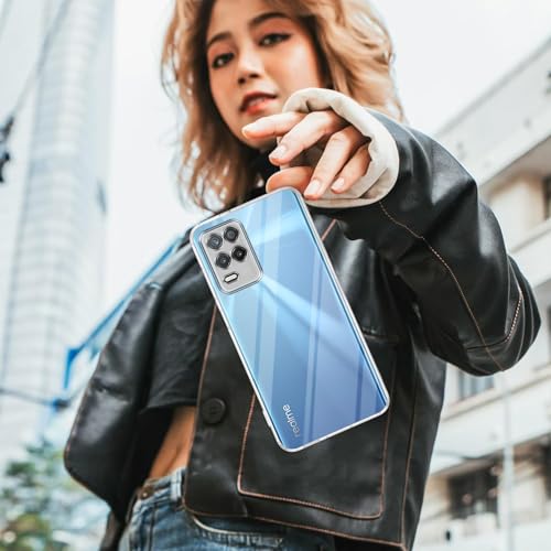 Image of Jkobi Back Cover for Realme 9 5G (Silicone Clear Shockproof Case with Camera Protection | Soft and Flexible | Transparent)