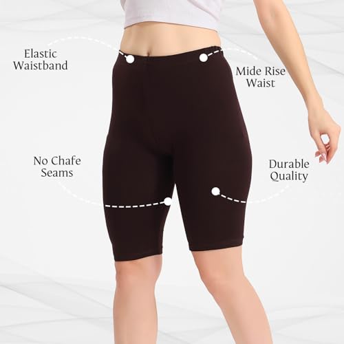 Image of TRASA Women's Cotton Fashion Biker Workout Cycling Shorts, Avialable Sizes: S,M,L,XL,2XL,3XL