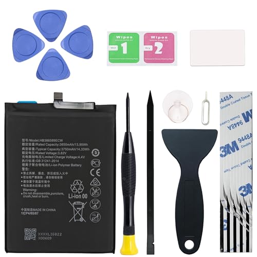 MAXSHARKS New Upgraded 0 Cycled Battery Compatible with Huawei Mate 20 Lite/Honor 8X / Nova 3 Replacement Li-ion Battery HB386589ECW with Repair Tools