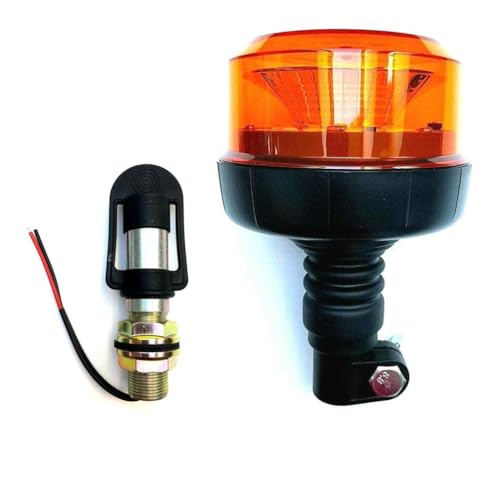 MelTruck® Luz de advertencia giratoria con 12 LED, rotación de dos flash, seis flash, tubo de inserción I