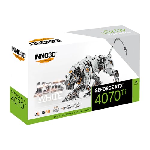 Image of INNO3D NVIDIA GEFORCE RTX 4070 Ti X3 OC 12GB White GDDR6X 192-bit PCI-E 4.0 X16 Gaming Graphics Card - N407T3-126XX-186148W