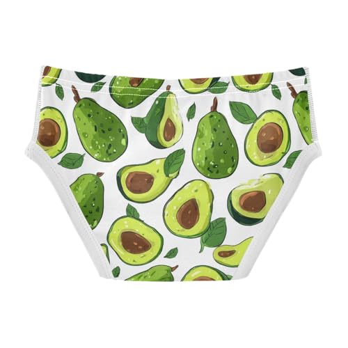 Wusikd Avocado Boys' Underwear Cotton White Boys Briefs Soft Toddler Underwear 2T2