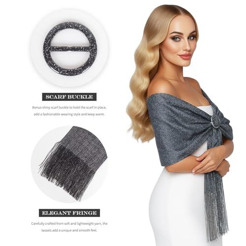 Barelove Shawls and Wraps for Evening Dresses Shawl Wraps for Women with Buckle for Wedding Party4