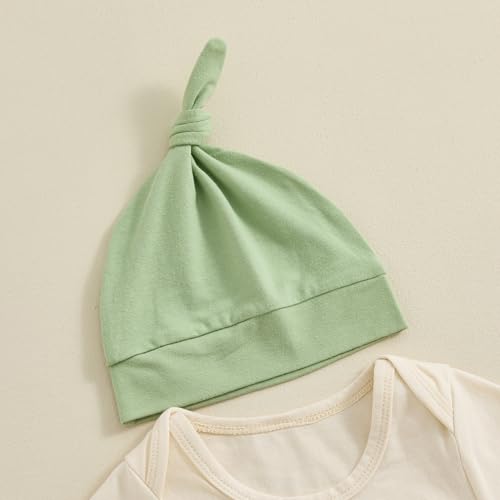 Hoanselay Toddler Infant Baby Boy Dinosaur Short Sleeve T Shirt Romper Pants and Hat Outfits 3pcs Summer Clothes Set4