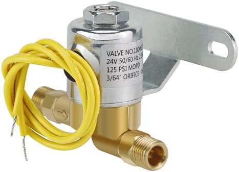 4040 Humidifier Solenoid Replacement Water Valve A2012-S118 for Aprilaire Whole House Model 400, 550, 558, 600M, 600, 700, 700M, 768, 760A Replaces B2035-S2 B2035-S5 B2035-S54-24V 2.3W 60 HZ, Yellow