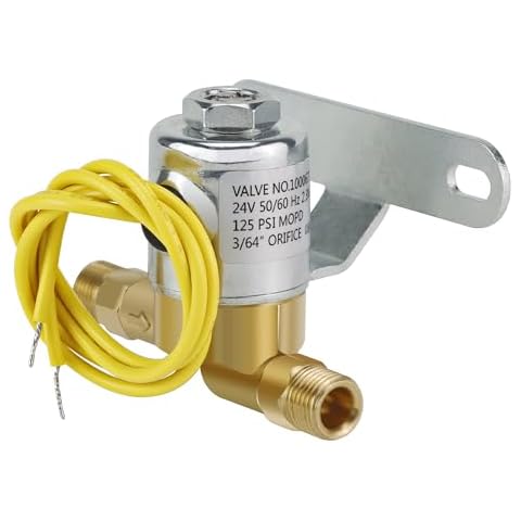 4040 Humidifier Solenoid Replacement Water Valve A2012-S118 for Aprilaire Whole House Model 400, 550, 558, 600M, 600, 700, 700M, 768, 760A Replaces B2035-S2 B2035-S5 B2035-S54-24V 2.3W 60 HZ, Yellow Cover