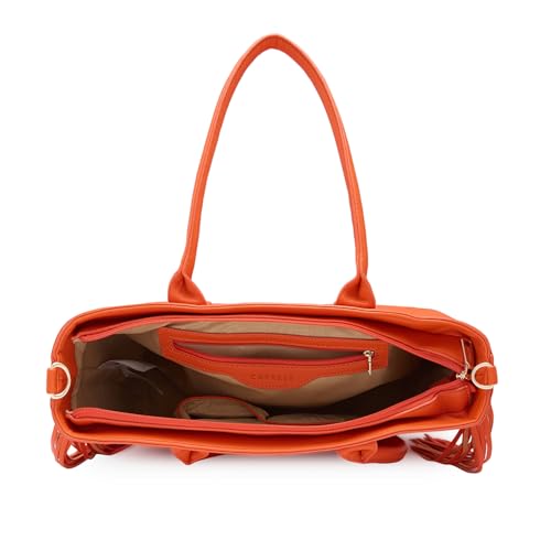 Image of Caprese Cindy Tote Bag, Large- | Stylish Handbag for Women | Spacious, Versatile Office & Daily Essentials Tote | Top Zip Closure