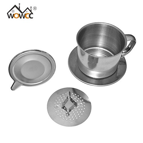 Buy WOWCC 1set Portable Stainless Steel Drip Filter Maker Online at Low