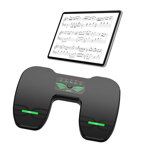 Pedal de giro de página Bluetooth: interruptor de pie Bluetooth, controlador de lectura de música...