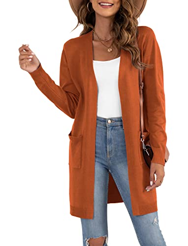 Image of VIISHOW Women's Classic Cardigans Long Sleeve Open Front Casual Knit Cardigan Sweaters Coat Soft Outwear