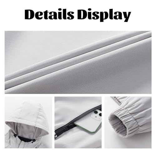 Custom Outdoor Windproof Jacket Hooded Printed Personalized Logo Text Windbreaker Soft Shell Coat for Men3