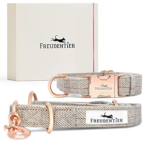 FREUDENTIER® Hundehalsband und 3-Fach verstellbare Führleine Cover