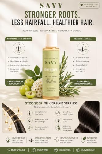 Image of SAYY Rosemary Hair Oil with 13+ Ayurvedic Oils Extracts for Hair Growth (Pack of 3)