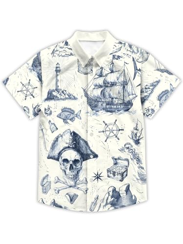 DFZ Funny Hawaiian Shirts for Men Summer Beach Short Sleeve Button Down Shirt Theme Party Shirt2