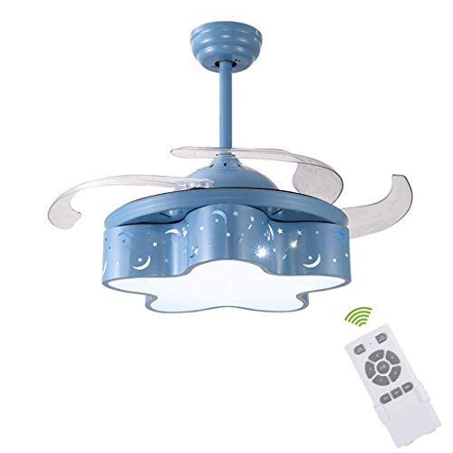 Lustre en ventilateur silencieux à fréquence variable pour chambre
