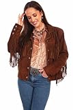 Scully Women's CafÉ Suede Fringe Jacket Brown X-Large