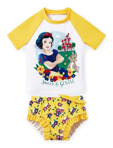 Image of Disney Princess Frozen Marvel Elsa Minnie Toddler Girl Swimsuit Tankini Bathing Suit 2 Piece Swimwear UPF 50+ Rashguard