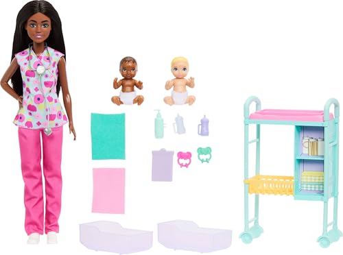 Barbie Baby Doctor Playset with Brunette Doll