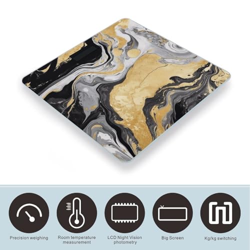Báscula Digital para Baño con Vidrio Templado y Pantalla LCD miniatura 3