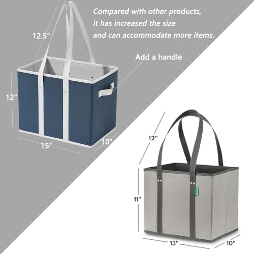 Sweejar-Reusable-Grocery-Bags-Heavy-Duty-Reusable-Shopping-Bags-Foldable-Large-Tote-Bags-with-Long-Handles-and-Thick-Bottom-4-Pack-15x10x12-inches-Blue