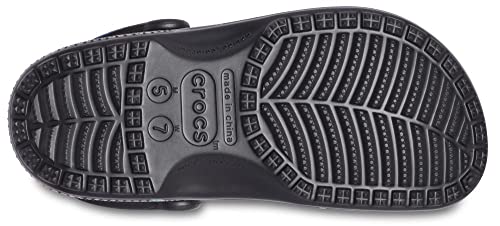 Image of Crocs Men's and Women's Classic Graphic Clog, Black, 10 Women /8 Men