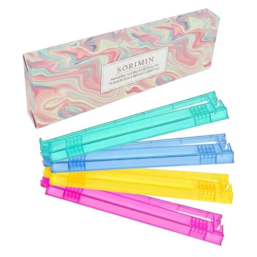 4 Accessoires de mahjong américain avec poussoirs pour vos soirées de jeux en famille