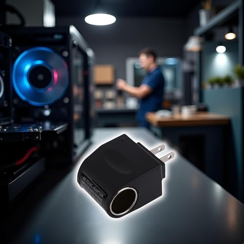 Black AC DC Converter Outlet Power Supply AC 110V - 220V to car DC 12V Replacement Car Supplies can be Used Conversion Adapter, Power Converters, ac to dc Converter - Thumbnail 7