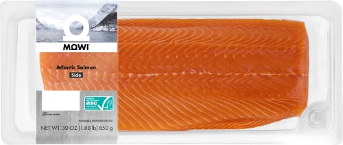 Mowi Essential Atlantic Salmon Side 30 Oz, Fresh Never Frozen #TOP8