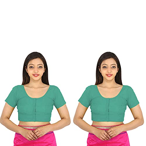 Image of Namita Women's Rubia Cotton Solid Half Sleeve Blouse