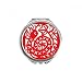 Paper-cut Snake Animal China Zodiac Hand Compact Mirror Round Portable Pocket Glass