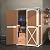 AECOJOY Outdoor Storage Shed with Waterproof Roof, Wooden Storage Cabinet Large Outdoor Shed Tool Shed with 2 Removable Shelves&Double Lockable Doors, Brown