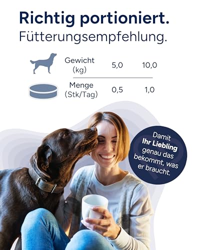 NutriLabs CANICOX GR Kautabletten für Hunde 100 Stück - Mit Glucosamin, Chondroitin, Weißdorn & Ginseng - Unterstützt Gelenke, Herz, Leber, Nerven & Immunsystem - Nahrungsergänzung für ältere Hunde