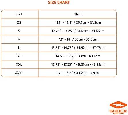 Shock Doctor Ultra Knee Support with Bilateral Hinges, Black, 36.8cm - 40.6cm (XL)