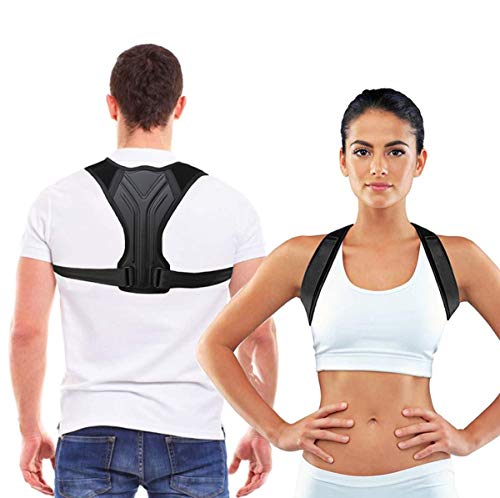 Posture Corrector For Men And Women Adjustable Upper Back Brace For Clavicle Support and Providing Pain Relief From Neck, Back and Shoulder (Universal)