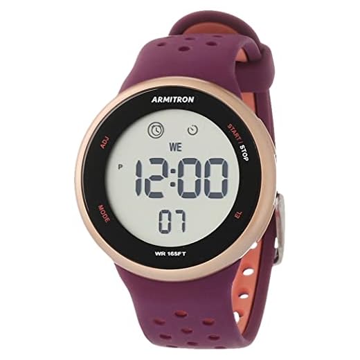 Armitron Sport Unisex Digital Chronograph Silicone Strap Watch, 40/8423